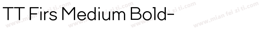 TT Firs Medium Bold字体转换
